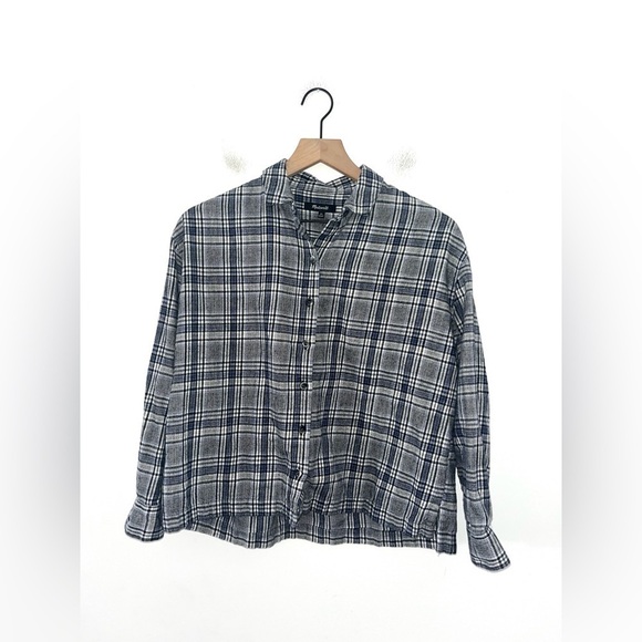 MADEWELL Flannel Westlake Shirt in Dubin Plaid in Size XS - Picture 3 of 10